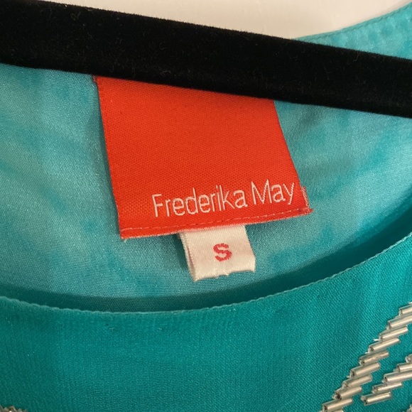 Frederika May Teal Beaded Dress bought from Hemline. Size Small. Worn once! - Picture 2 of 2